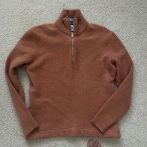 NWOT ZARA 100% WOOL CASHMERE HALF ZIP - MENS SMALL/MEDIUM